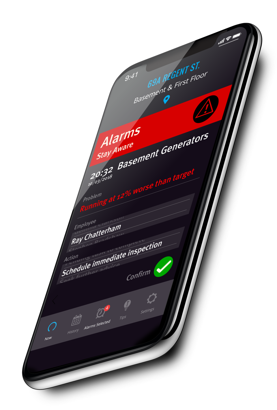 screenshot of Eniscope EMS